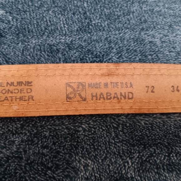 Haband Handmade in USA Leather Belt - Picture 4 of 9